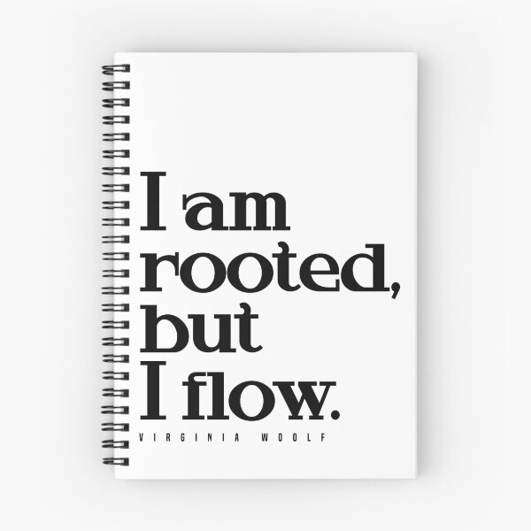 Item preview, I am rooted, but I flow - Virginia Woolf Quote - Literature - Typography Print designed and sold by Studio Grafiikka.