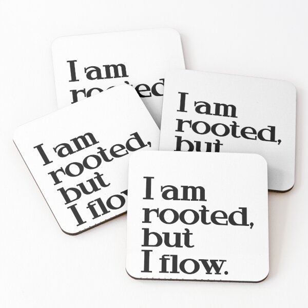 Item preview, I am rooted, but I flow - Virginia Woolf Quote - Literature - Typography Print designed and sold by Studio Grafiikka.