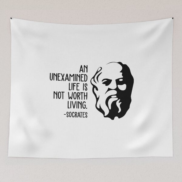 Item preview, Socrates Wisdom Quotes - Unexamined Life designed and sold by CMTees.