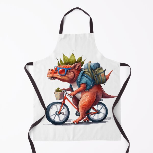 Item preview, Watercolor Dinosaur Bike Ride designed and sold by DannasART.