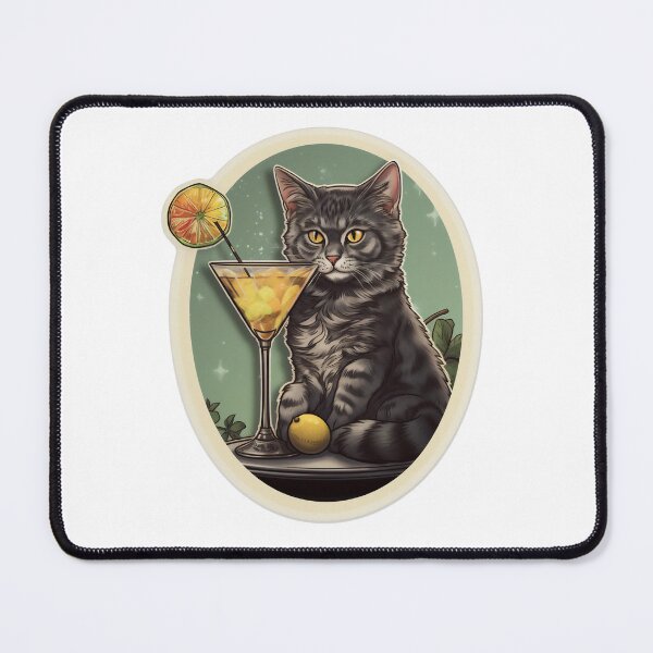 Item preview, Cocktail Cat designed and sold by CrittersHub.