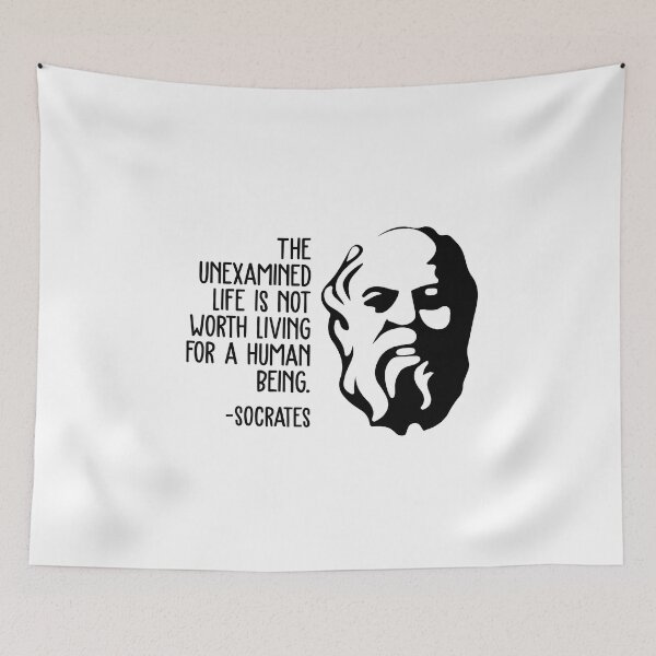 Item preview, Socrates Wisdom Quotes - Unexamined Life designed and sold by CMTees.