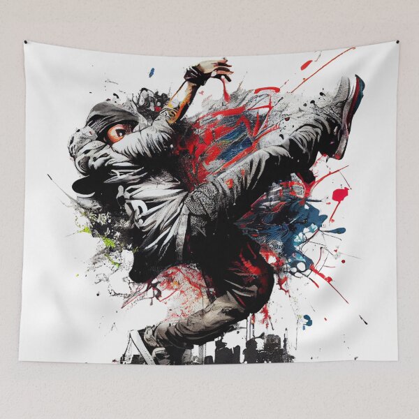 Item preview, Dynamic Dance Art Graffiti designed and sold by BubbleSpy.