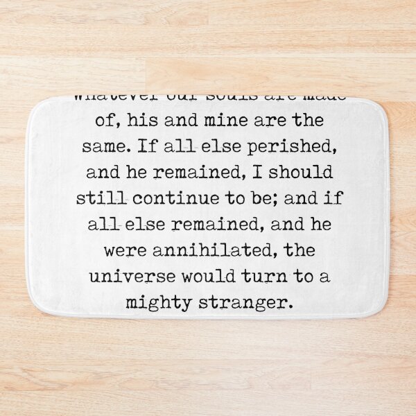 Item preview, He's more myself than I am - Emily Bronte Quote - Literature - Typewriter Print 1 designed and sold by Studio Grafiikka.