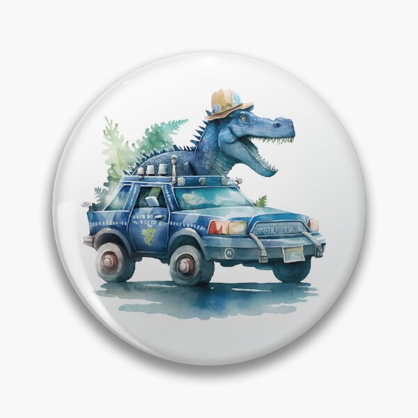 Item preview, Watercolor Dinosaur Car Ride designed and sold by DannasART.