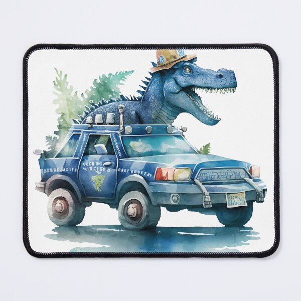 Item preview, Watercolor Dinosaur Car Ride designed and sold by DannasART.