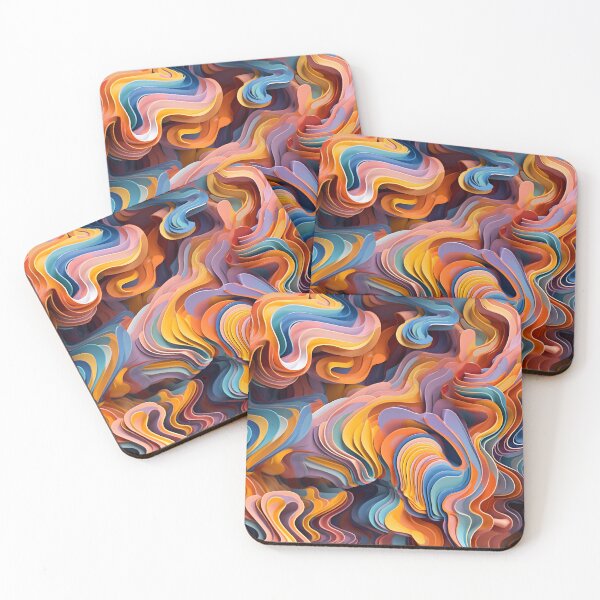 Item preview, Abstract Pastel Layers - Seamless designed and sold by GalacticLabs.