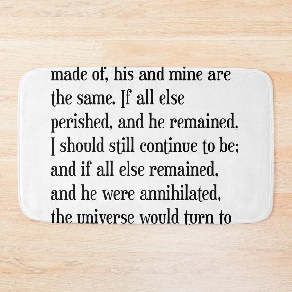 Item preview, He's more myself than I am - Emily Bronte Quote - Literature - Typography Print 1 designed and sold by Studio Grafiikka.