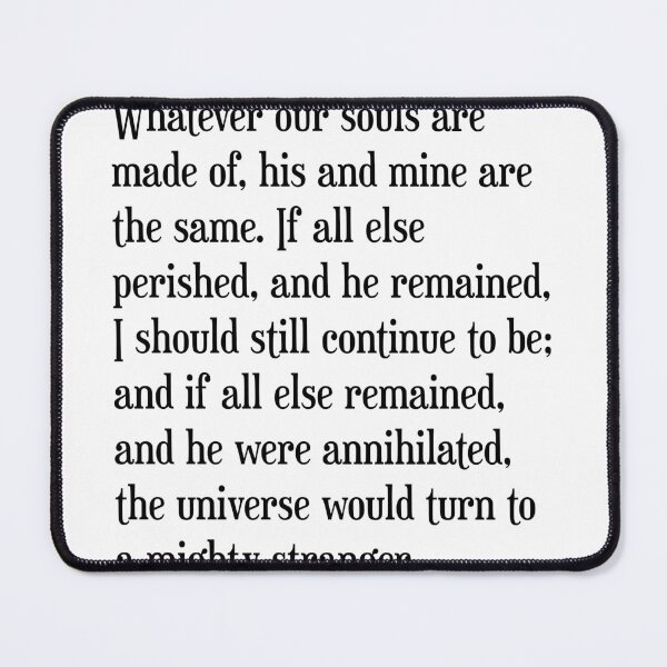 Item preview, He's more myself than I am - Emily Bronte Quote - Literature - Typography Print 1 designed and sold by Studio Grafiikka.
