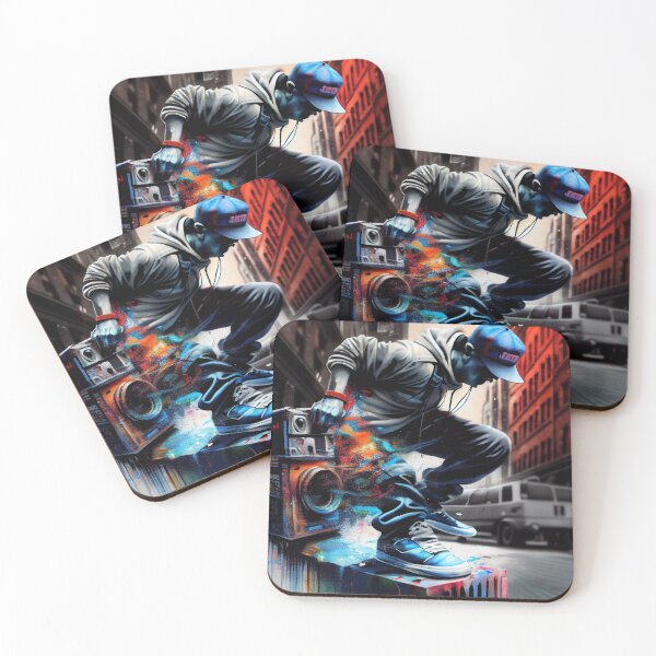 Item preview, Colorful Graffiti Dance Art - Expressive Urban Movement designed and sold by BubbleSpy.