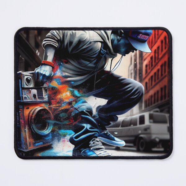 Item preview, Colorful Graffiti Dance Art - Expressive Urban Movement designed and sold by BubbleSpy.