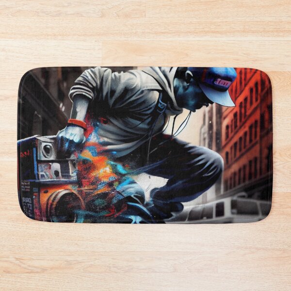 Item preview, Colorful Graffiti Dance Art - Expressive Urban Movement designed and sold by BubbleSpy.