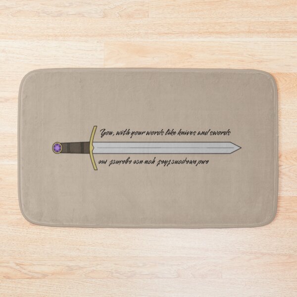 Item preview, "you, with your knives and swords and weapons that you use against me" designed and sold by BlackwellNY.