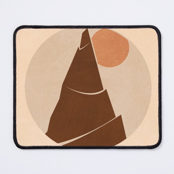 Artikelvorschau, Mountain Peak Minimal - Scandinavian Print - Brown entworfen und verkauft von Studio Grafiikka.