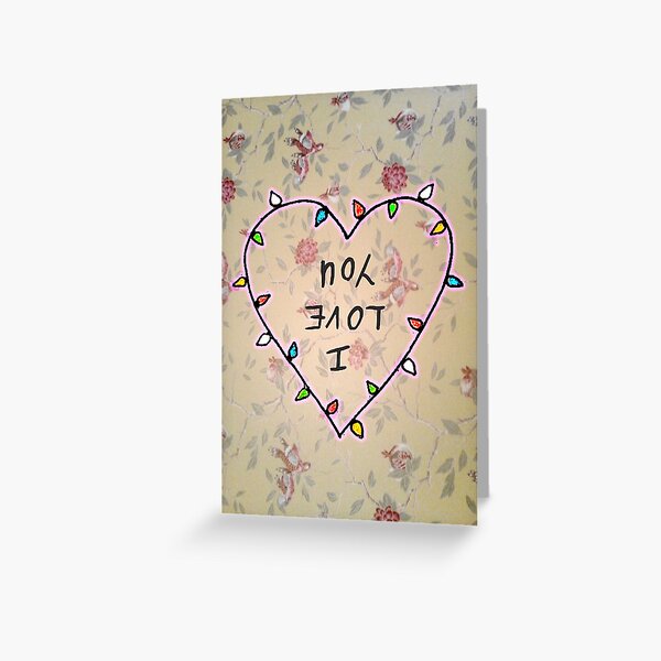 Stranger Things Valentine Greeting Card