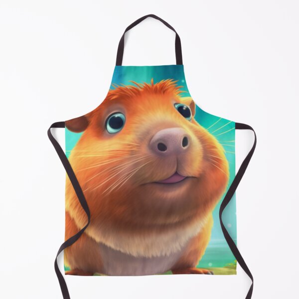 Item preview, Capybara animated landscape beautiful digital art designed and sold by DigitalPixelize.
