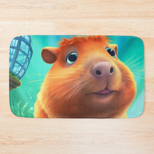 Item preview,  Capybara animated landscape beautiful digital art designed and sold by DigitalPixelize.