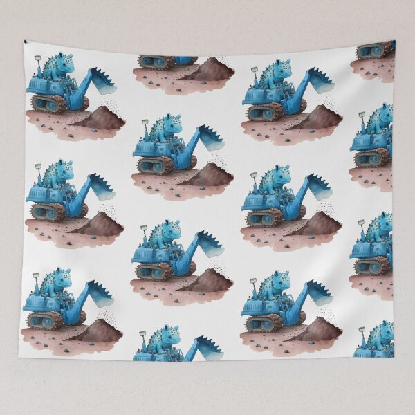 Item preview, Watercolor Excavator Dinosaur designed and sold by DannasART.