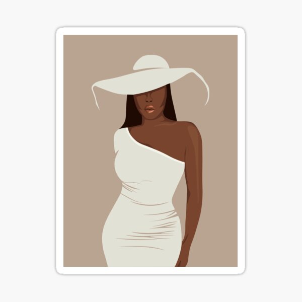 Girl With The Hat Sticker