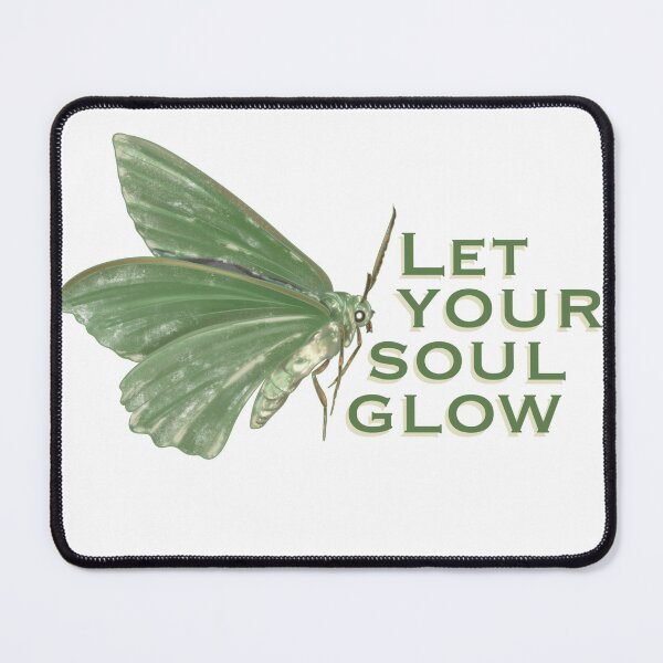 Item preview, Green Aesthetic Moth Let Your Soul Glow designed and sold by luvrest.