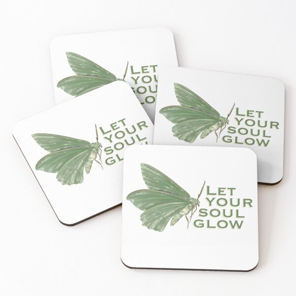 Item preview, Green Aesthetic Moth Let Your Soul Glow designed and sold by luvrest.