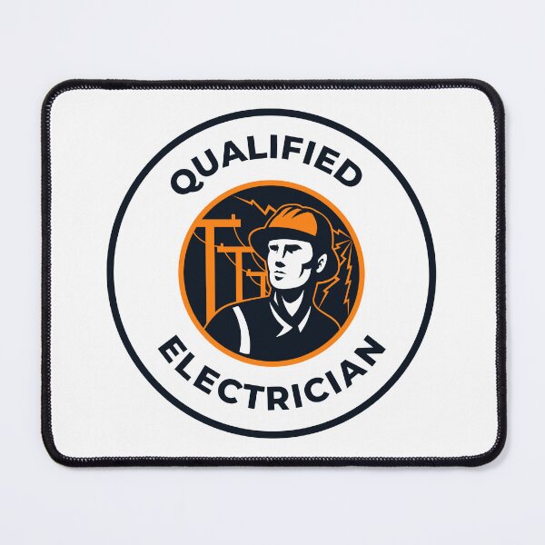 Item preview, Qualified Electrician Circular Design 2 designed and sold by Harsh Katariya.