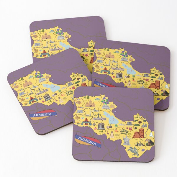Item preview, Map of Armenia Illustration designed and sold by MangLucie.