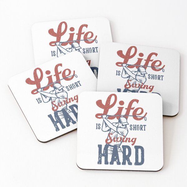 Item preview, Life is Short, Swing Hard - Golf    designed and sold by lilthreadzstore.