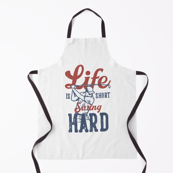 Item preview, Life is Short, Swing Hard - Golf designed and sold by lilthreadzstore.
