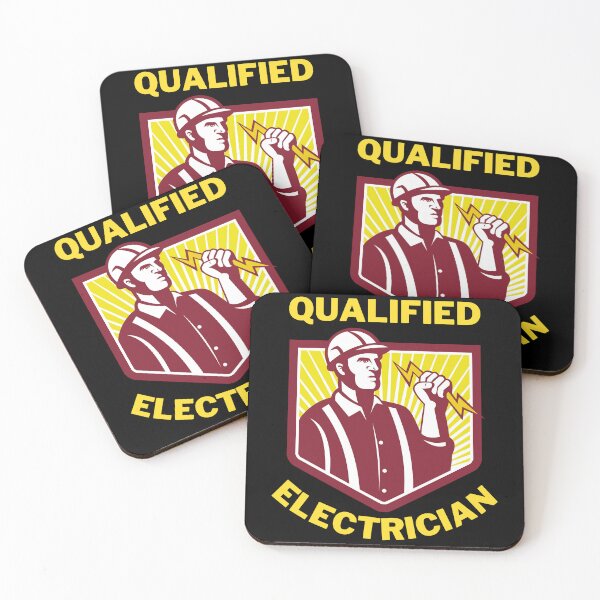Item preview, Qualified Electrician Text Design 3 designed and sold by Harsh  Katariya.