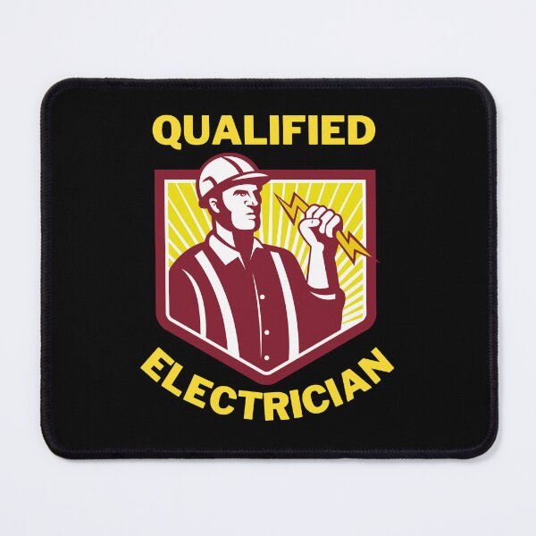 Item preview, Qualified Electrician Text Design 3 designed and sold by Harsh Katariya.