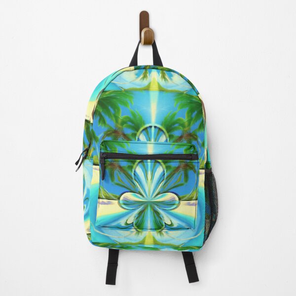 Item preview, Stunning relaxing geometric painting featuring an exotic summer vacation: Blue sky Beach Sun Coconut Sand - Inspiring gift idea to escape to paradise! designed and sold by Ralek.
