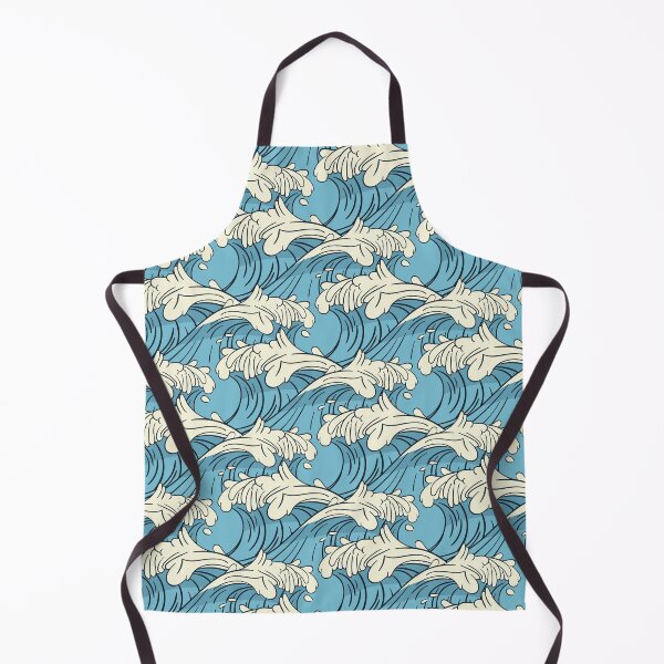 Item preview, Japanese Pattern Wave Blue designed and sold by OneCreativeArt.