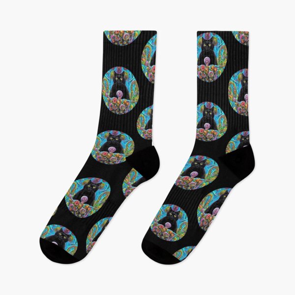 Item preview, Creepy Black Cats Trippy Cats designed and sold by Bloomin'  Arty Families.