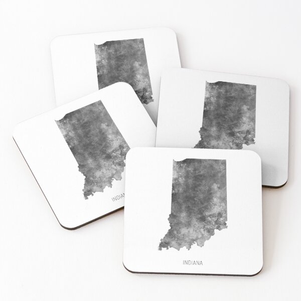 Item preview, Indiana Watercolor Map designed and sold by ArtPrints.
