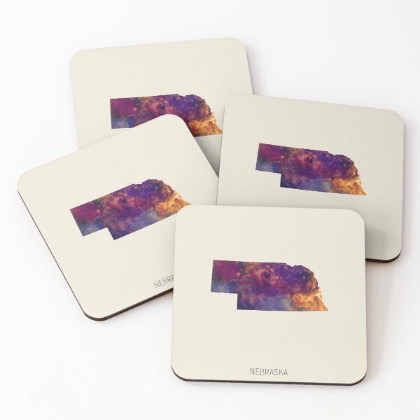 Item preview, Nebraska Watercolor Map designed and sold by ArtPrints.