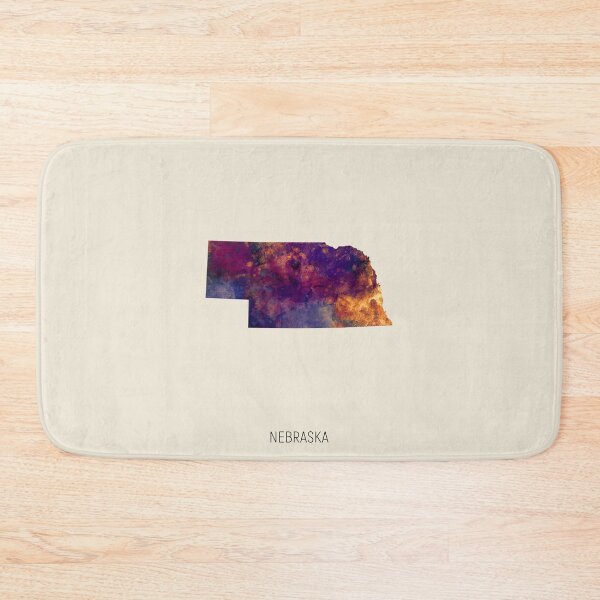 Item preview, Nebraska Watercolor Map designed and sold by ArtPrints.
