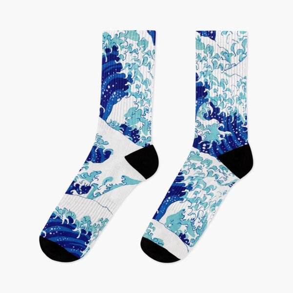 Item preview, Japanese Wave Strong blue pattern designed and sold by OneCreativeArt.