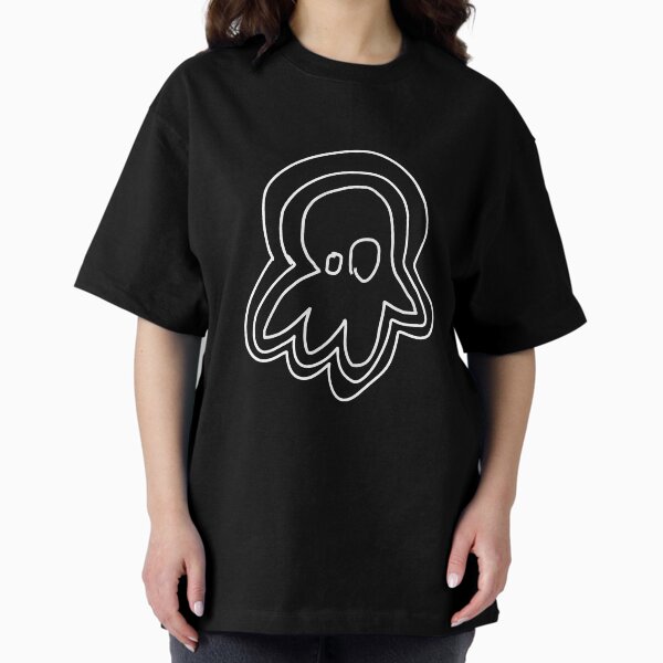 Badly drawn octopus scaling up Oversized T-Shirt