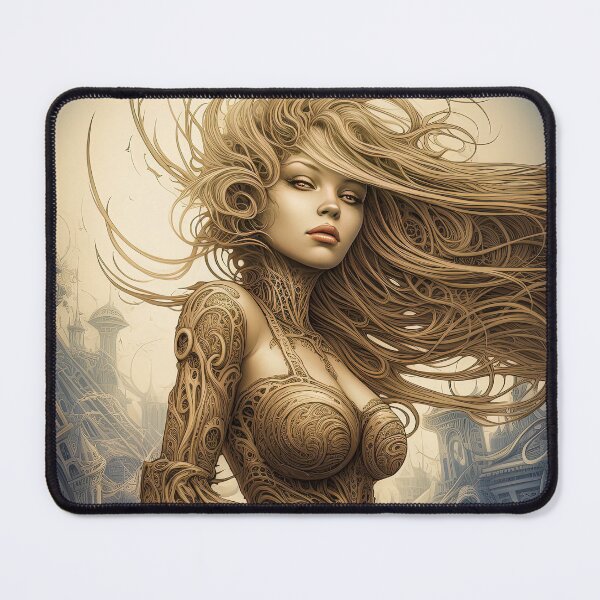 Item preview, the goldan beauty 2-bold styles-dreamy mood-madness-abstract-detailed-epic-painterly designed and sold by Hermossa-Art.