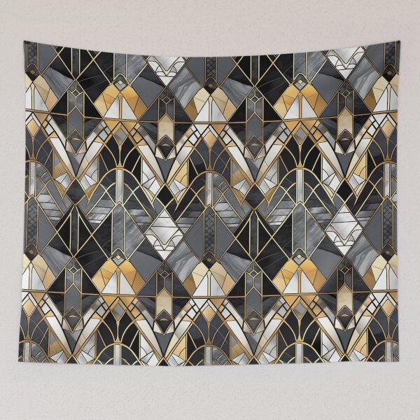 Aperçu de l'œuvre Luxueux motif de vitrail Art déco créée et vendue par Sturdust.