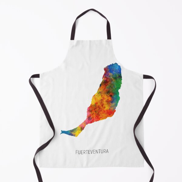 Artikelvorschau, Fuerteventura-Aquarellkarte entworfen und verkauft von ArtPrints.