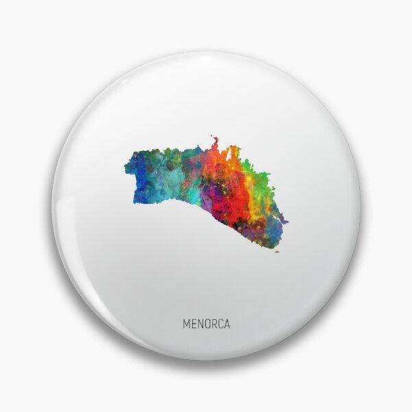 Item preview, Menorca Watercolor Map designed and sold by ArtPrints.