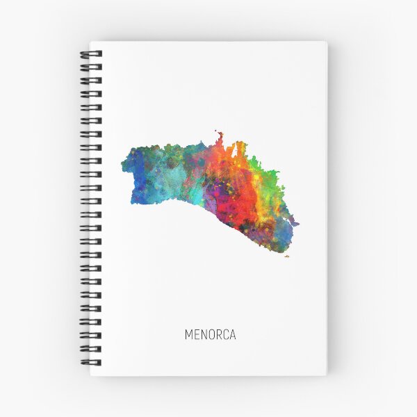 Artikelvorschau, Menorca-Aquarellkarte entworfen und verkauft von ArtPrints.