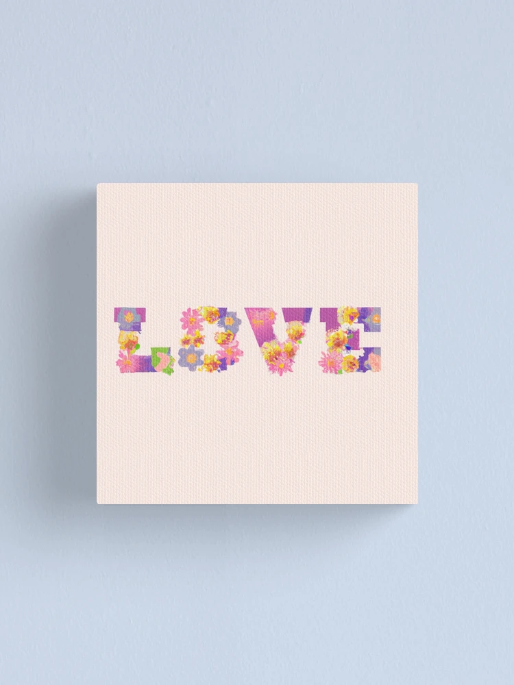 Imagen 1 de 3, Lienzo con la obra AMOR, diseñada y vendida por AbstractThreads.