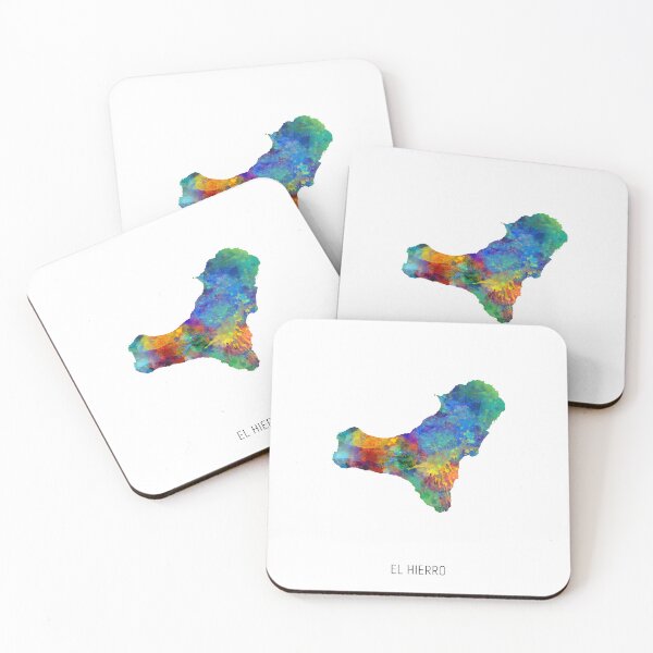 Item preview, Mapa Acuarela El Hierro designed and sold by ArtPrints.