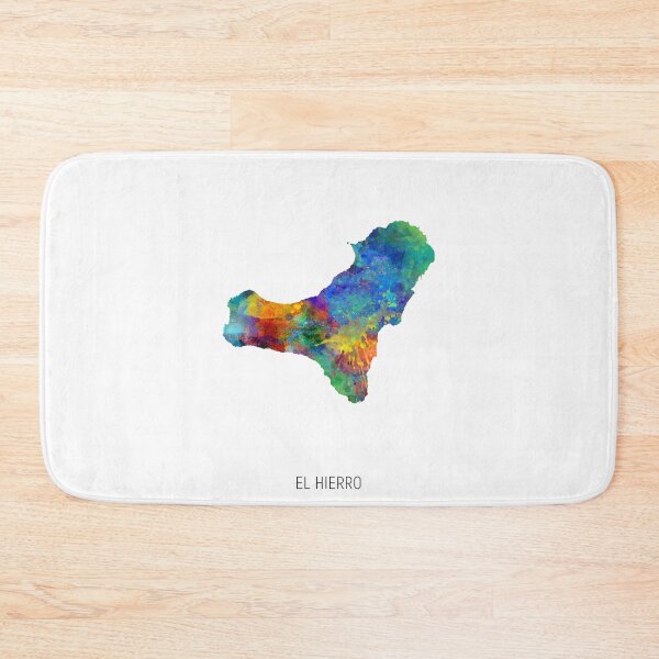 Item preview, El Hierro Watercolor Map designed and sold by ArtPrints.