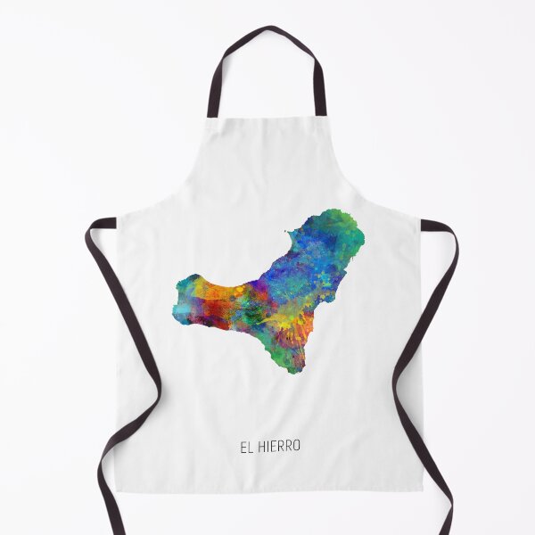 Item preview, El Hierro Watercolor Map designed and sold by ArtPrints.