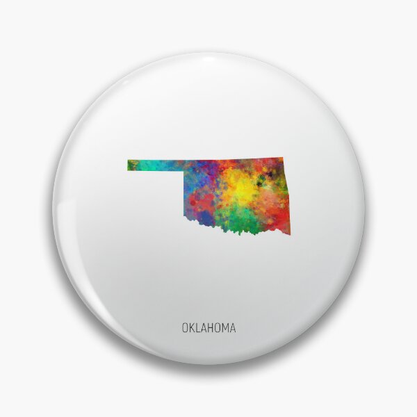 Item preview, Oklahoma Watercolor Map designed and sold by ArtPrints.