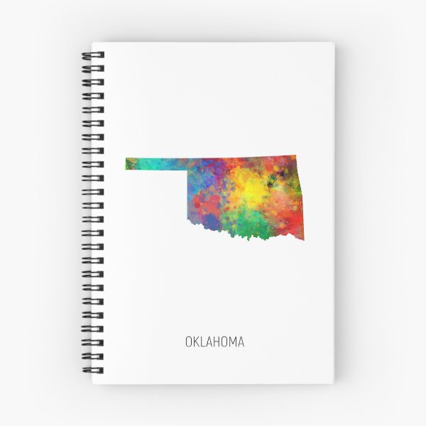 Item preview, Oklahoma Watercolor Map designed and sold by ArtPrints.